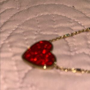 Kendra Scott Red Heart Necklace